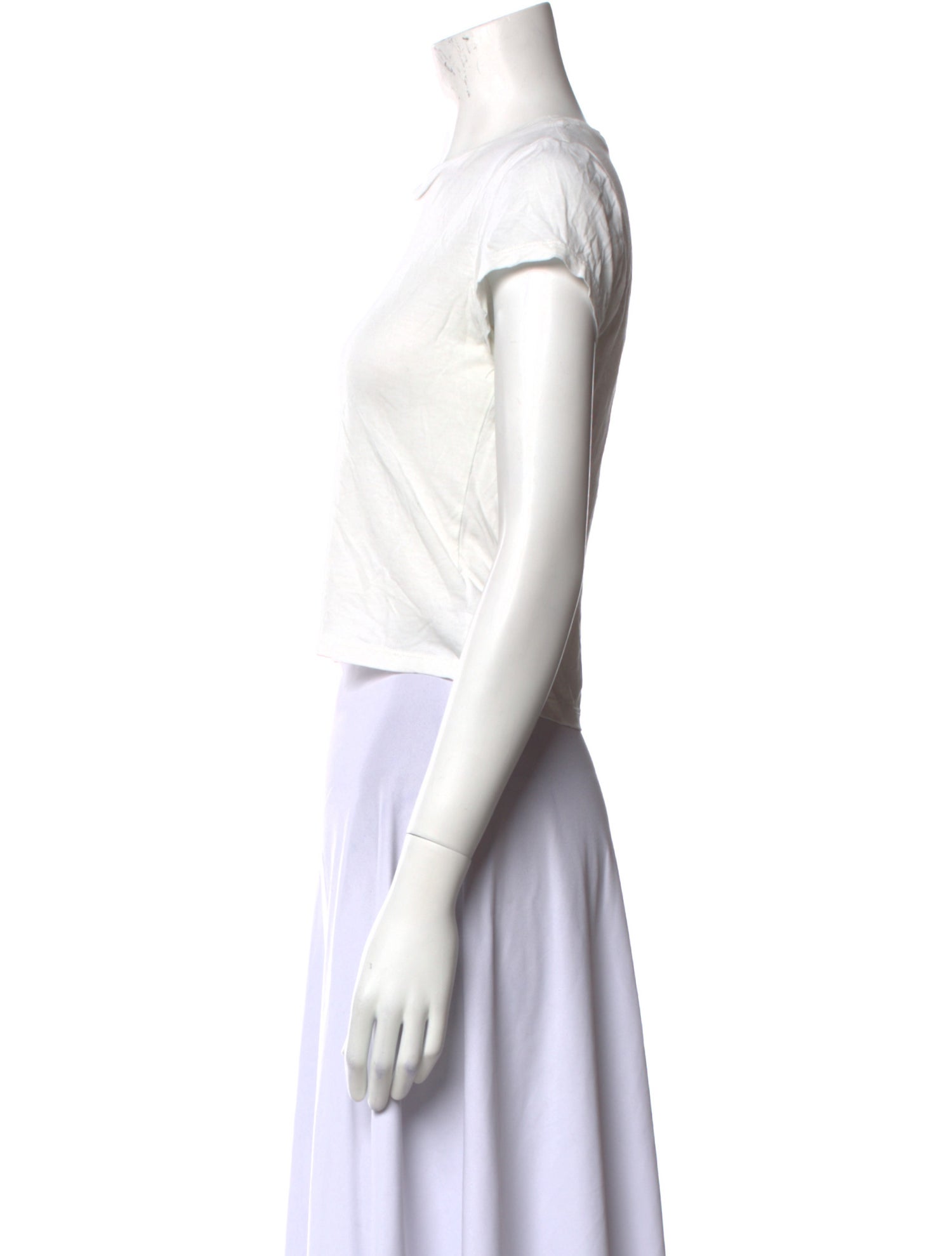 Reformation Crew Neck Short Sleeve Crop Top