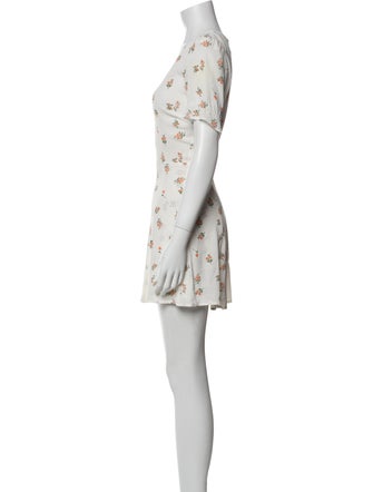 Reformation Floral Print Mini Dress