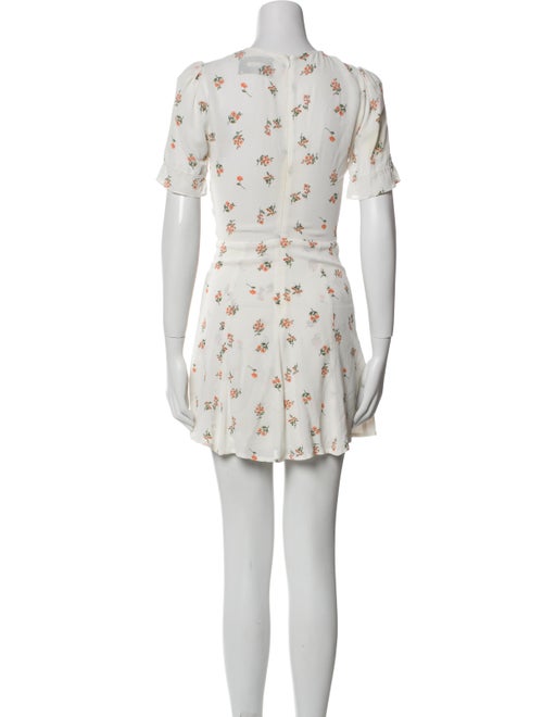 Reformation Floral Print Mini Dress