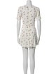 Reformation Floral Print Mini Dress