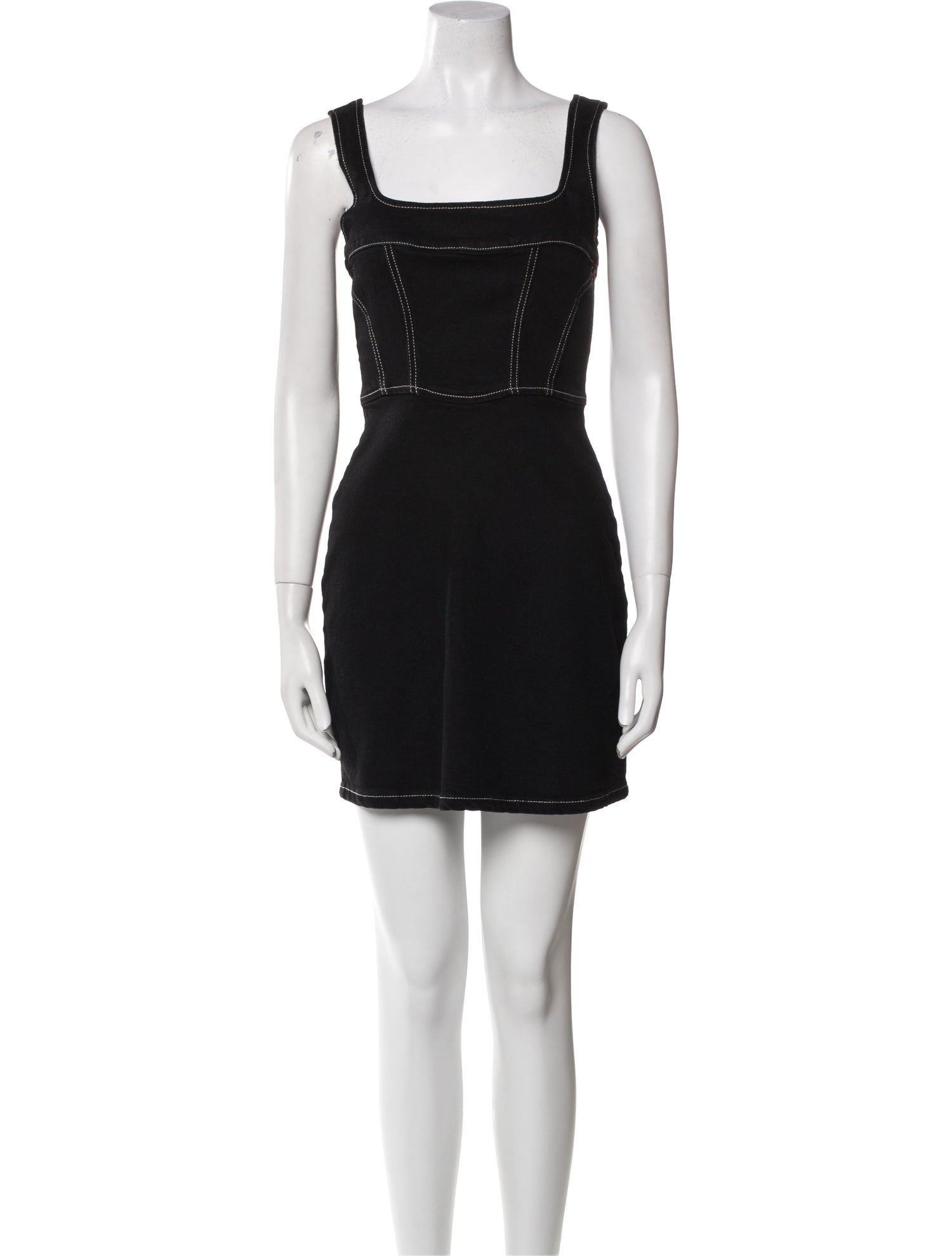 Reformation Square Neckline Mini Dress