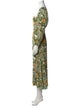 Reformation Floral Print Midi Length Dress