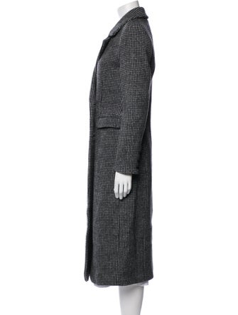 Reformation Wool Plaid Print Coat