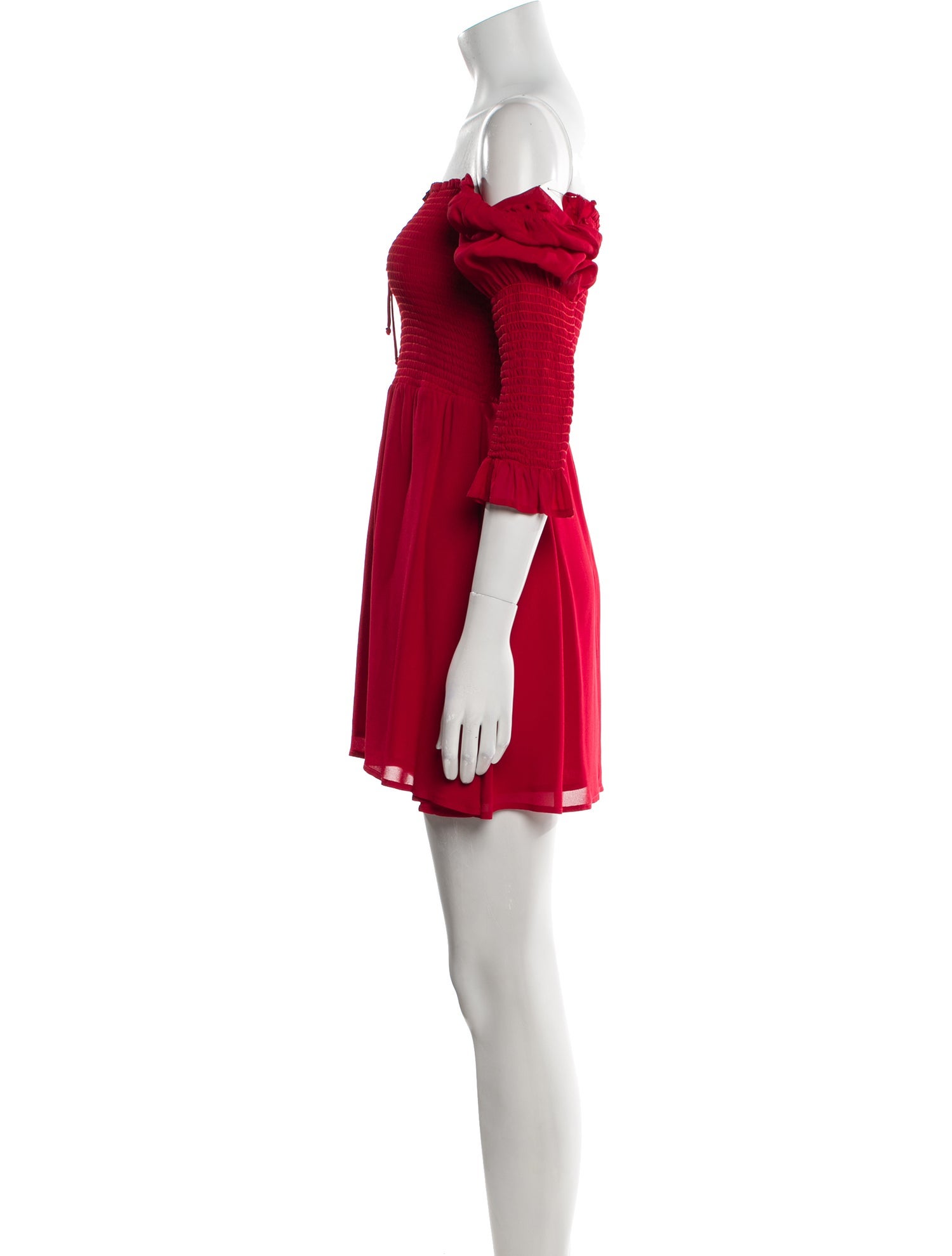 Reformation Off-The-Shoulder Mini Dress