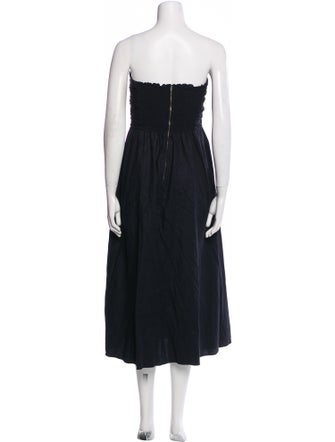 Reformation Strapless Midi Length Dress