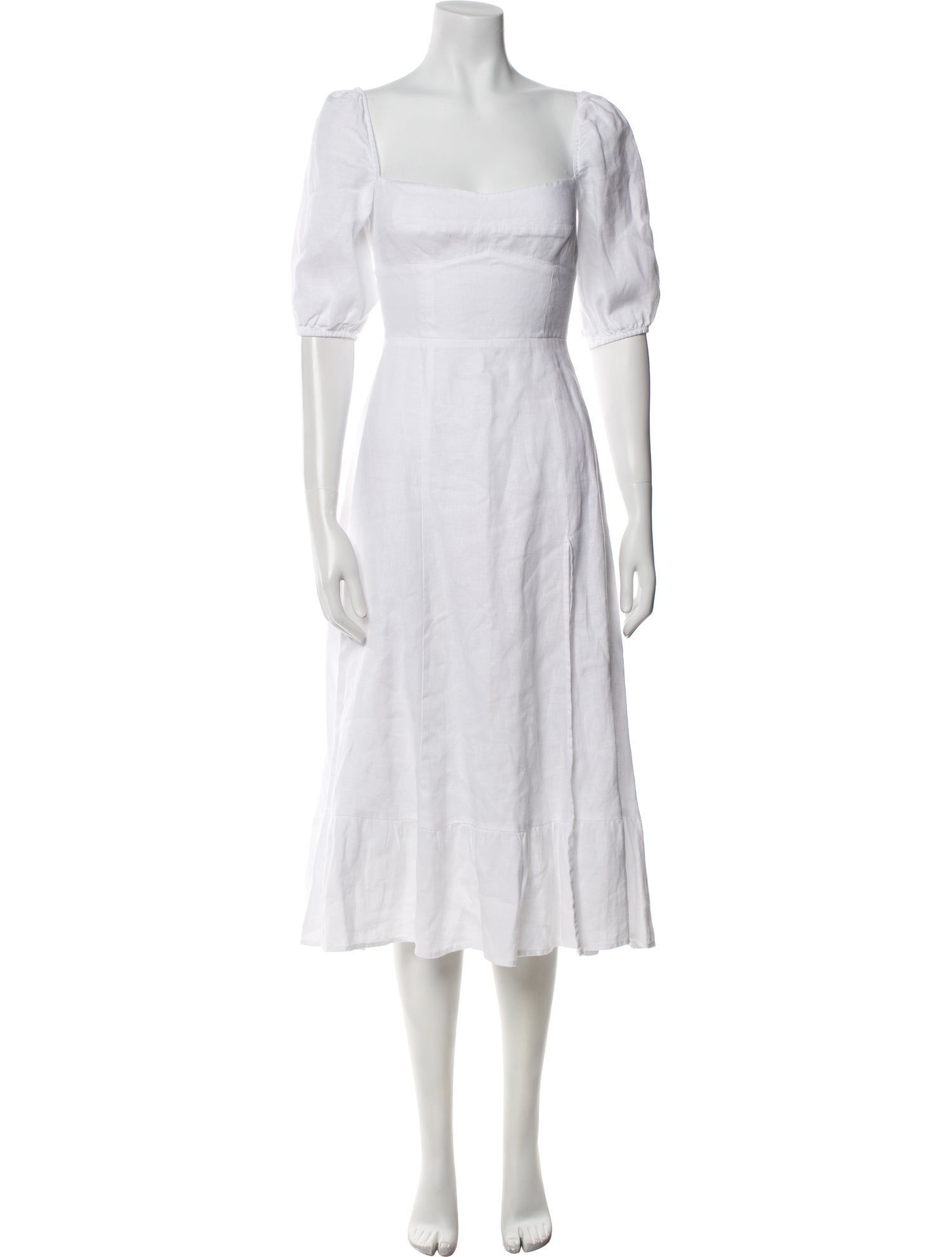 Reformation Linen Midi Length Dress