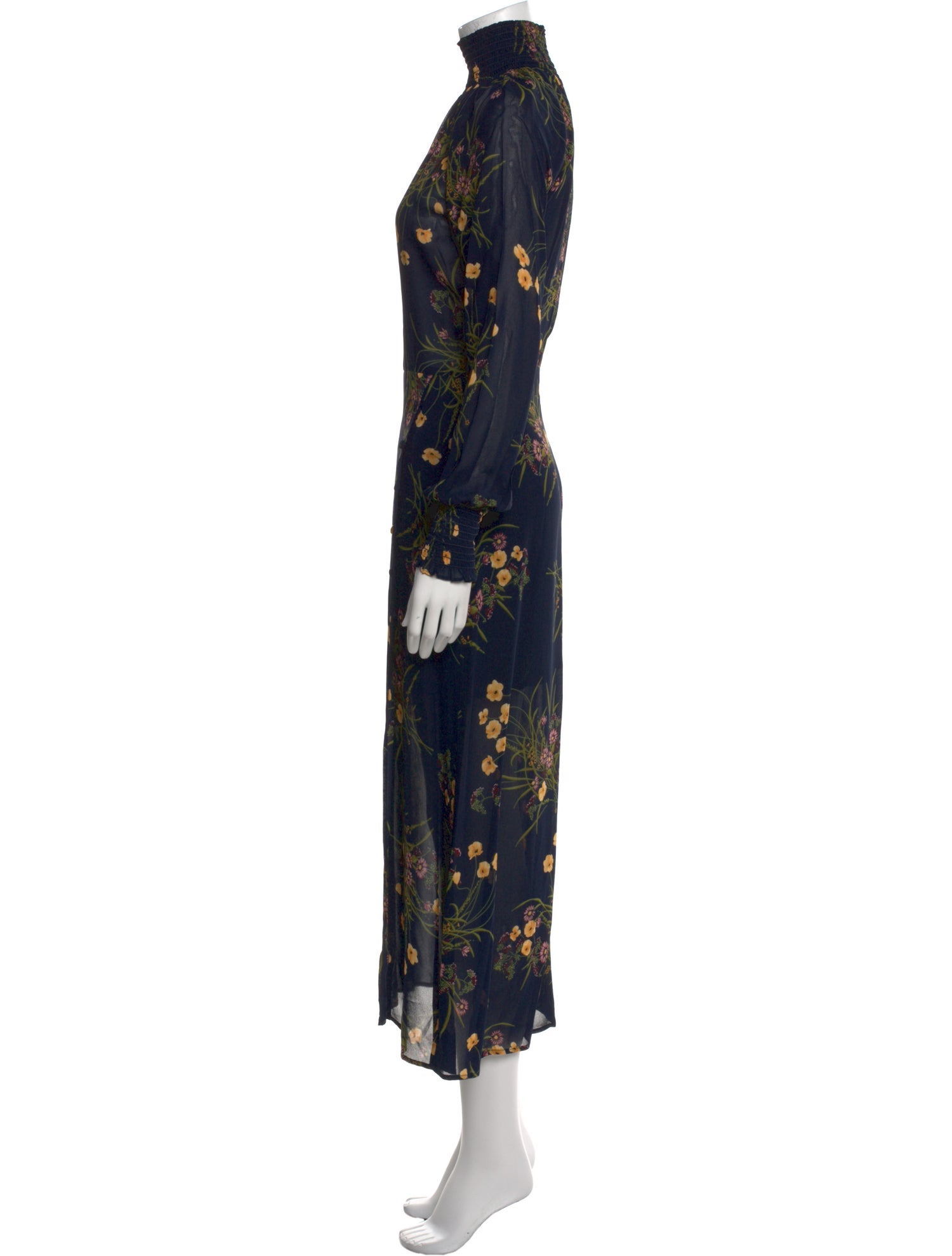 Reformation Floral Print Long Dress