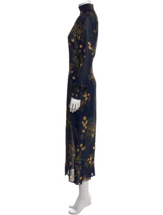 Reformation Floral Print Long Dress
