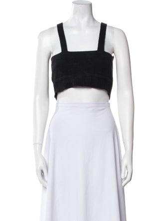 Reformation Square Neckline Sleeveless Crop Top