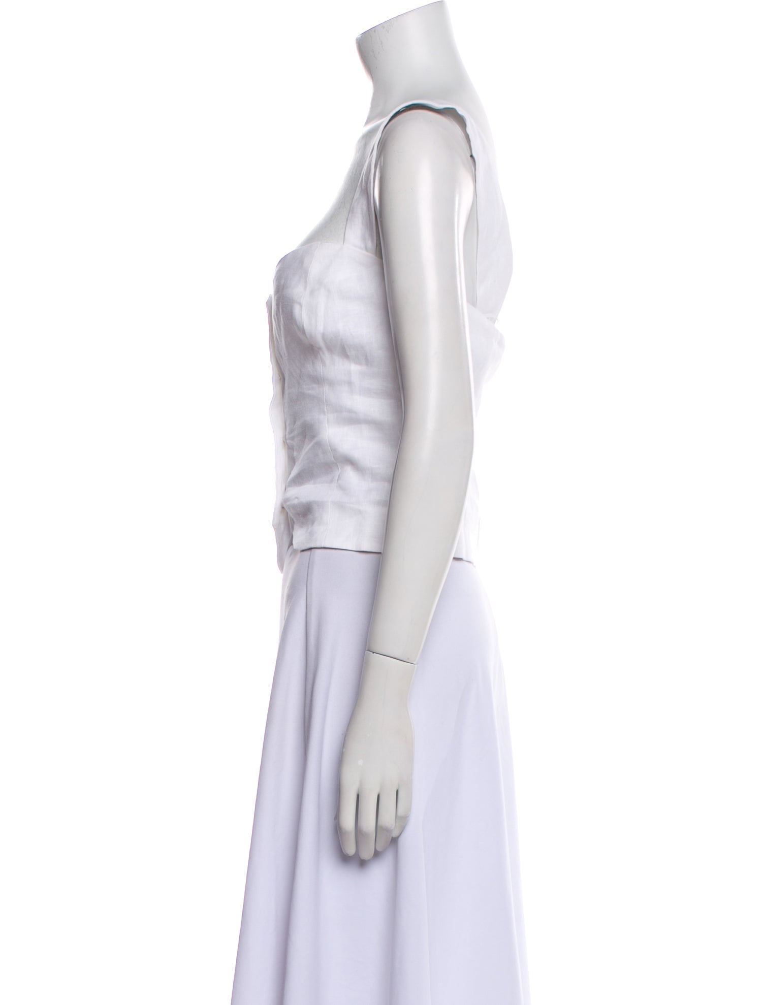 Reformation Linen V-Neck Crop Top w/ Tags