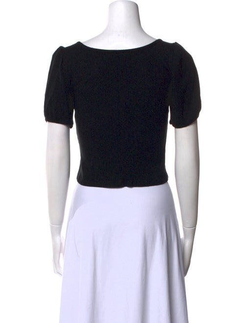 Reformation Scoop Neck Short Sleeve Crop Top