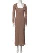 Reformation Scoop Neck Long Dress