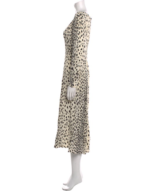 Reformation Animal Print Long Dress