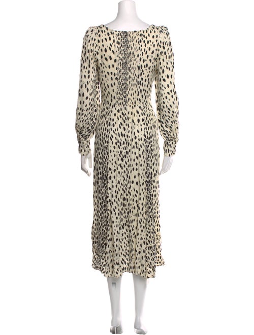 Reformation Animal Print Long Dress