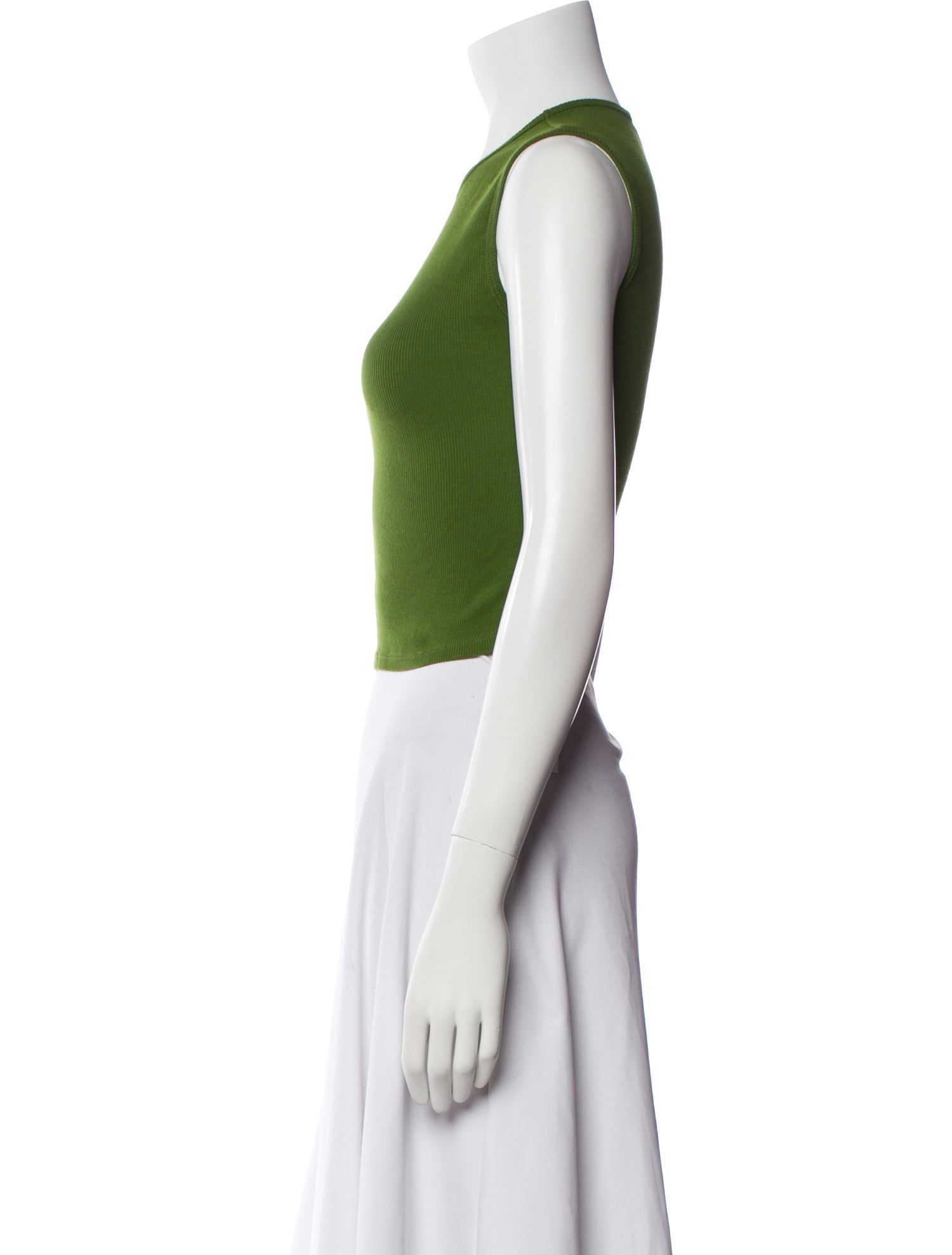 Reformation Crew Neck Sleeveless Crop Top