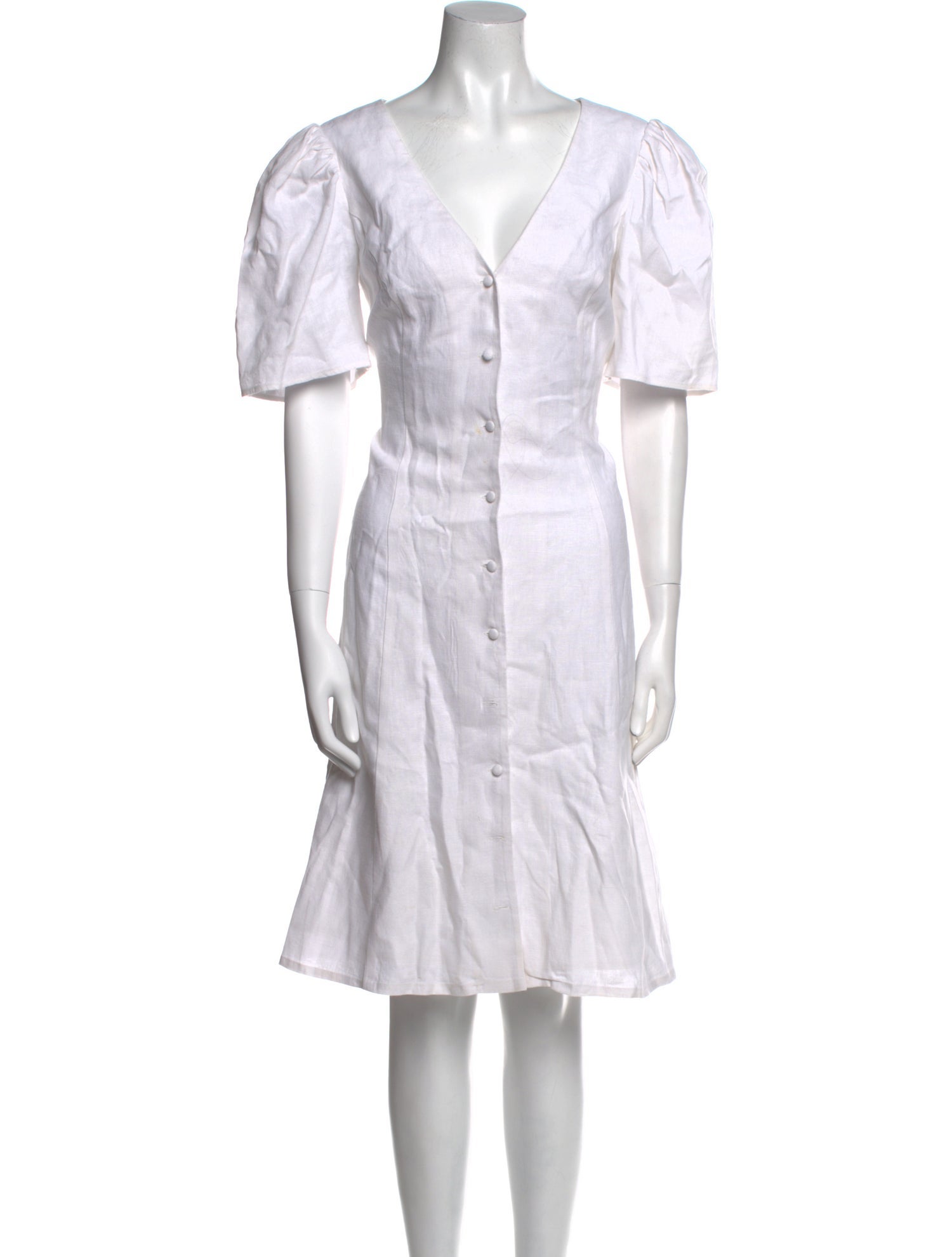 Reformation V-Neck Midi Length Dress