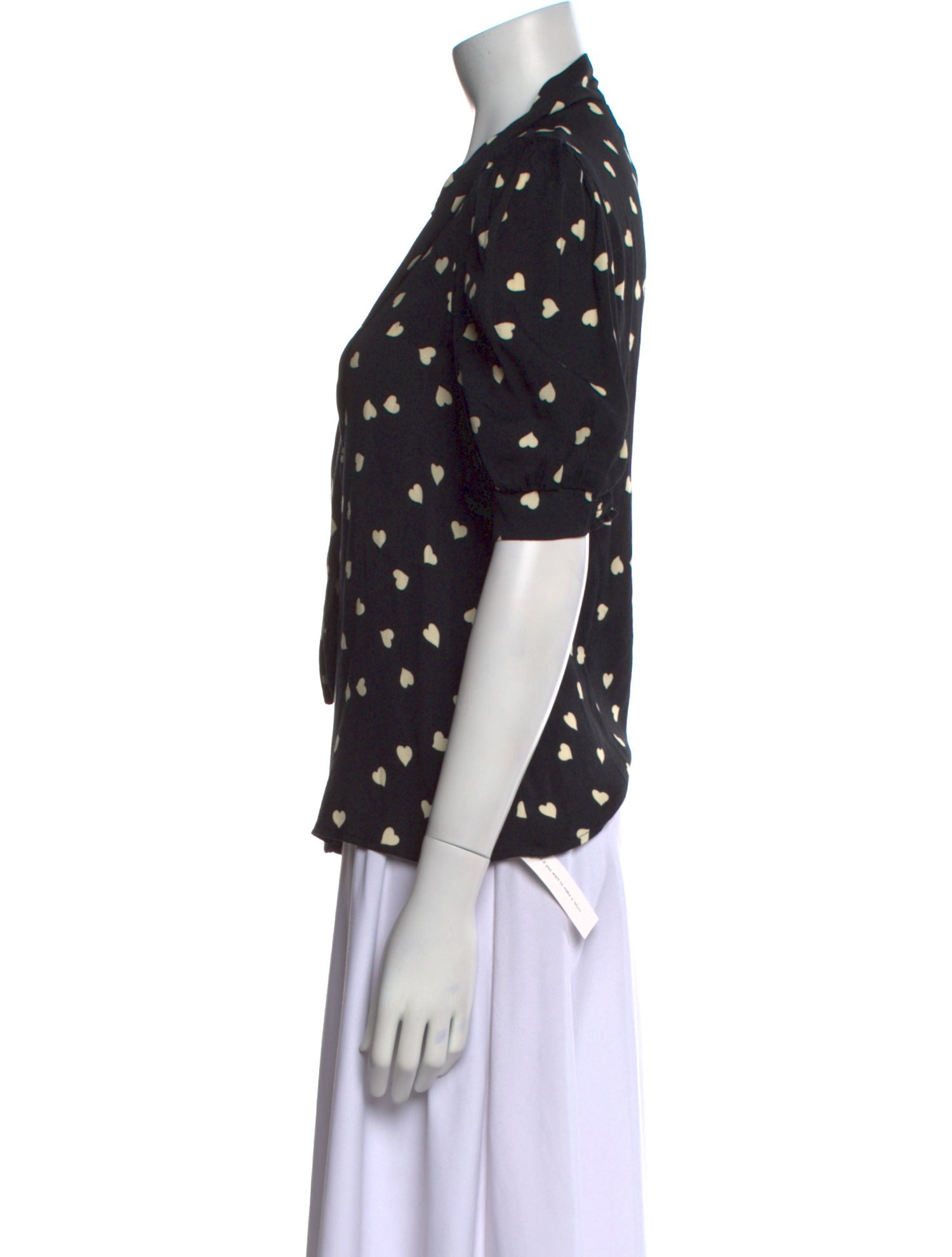 Reformation Polka Dot Print V-Neck Blouse w/ Tags