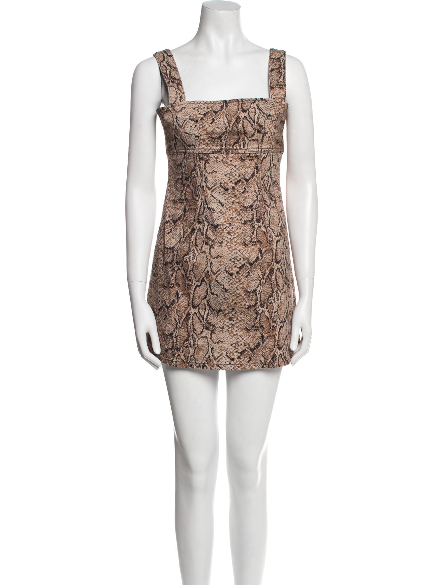 Reformation Animal Print Mini Dress