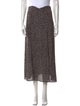 Reformation Floral Print Midi Length Skirt