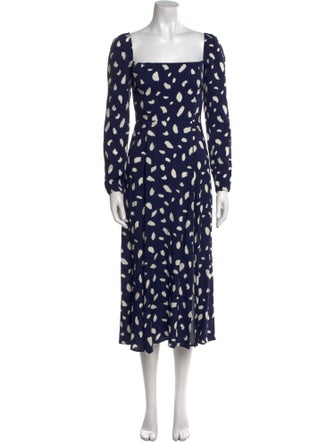Reformation Printed Midi Length Dress