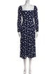 Reformation Printed Midi Length Dress