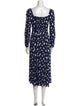 Reformation Printed Midi Length Dress
