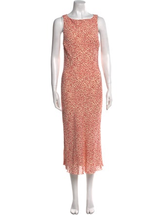 Reformation Animal Print Long Dress