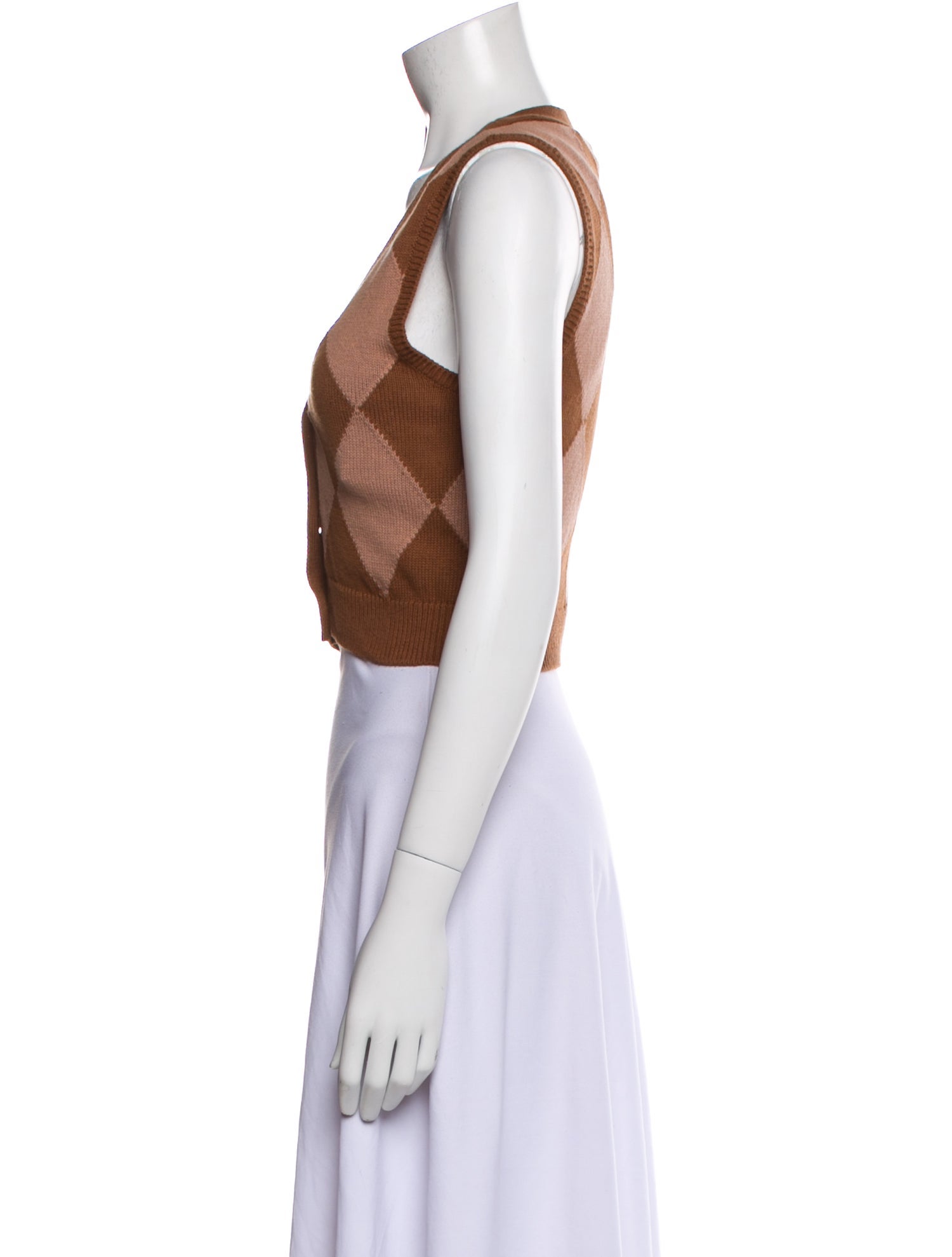 Reformation Printed V-Neck Sweater