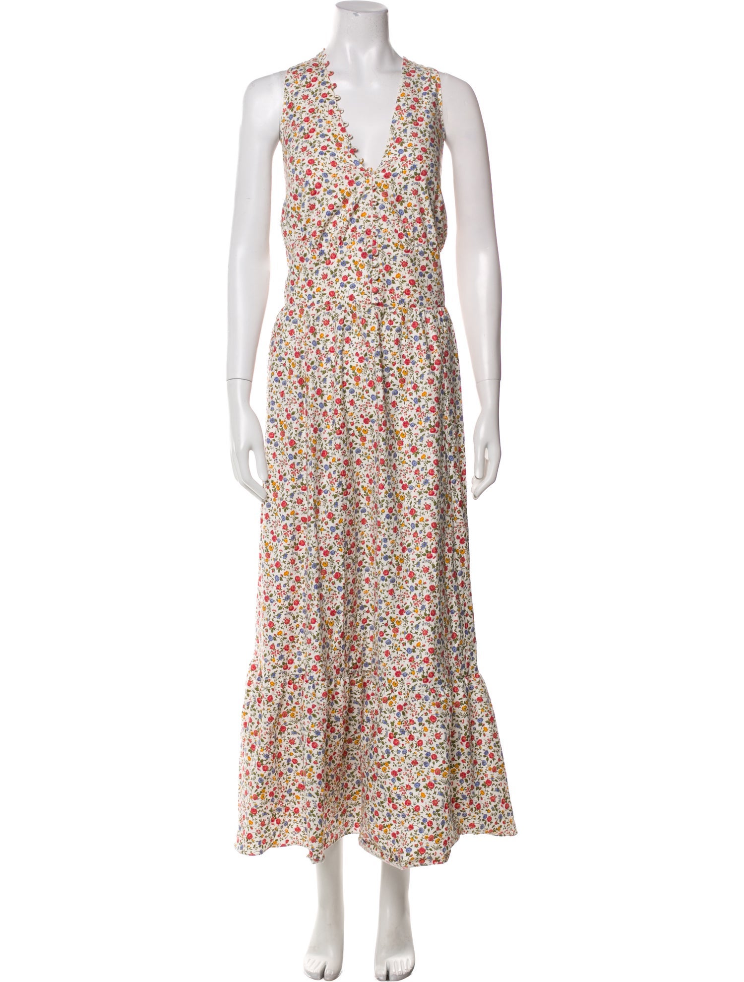 Reformation Floral Print Long Dress w/ Tags