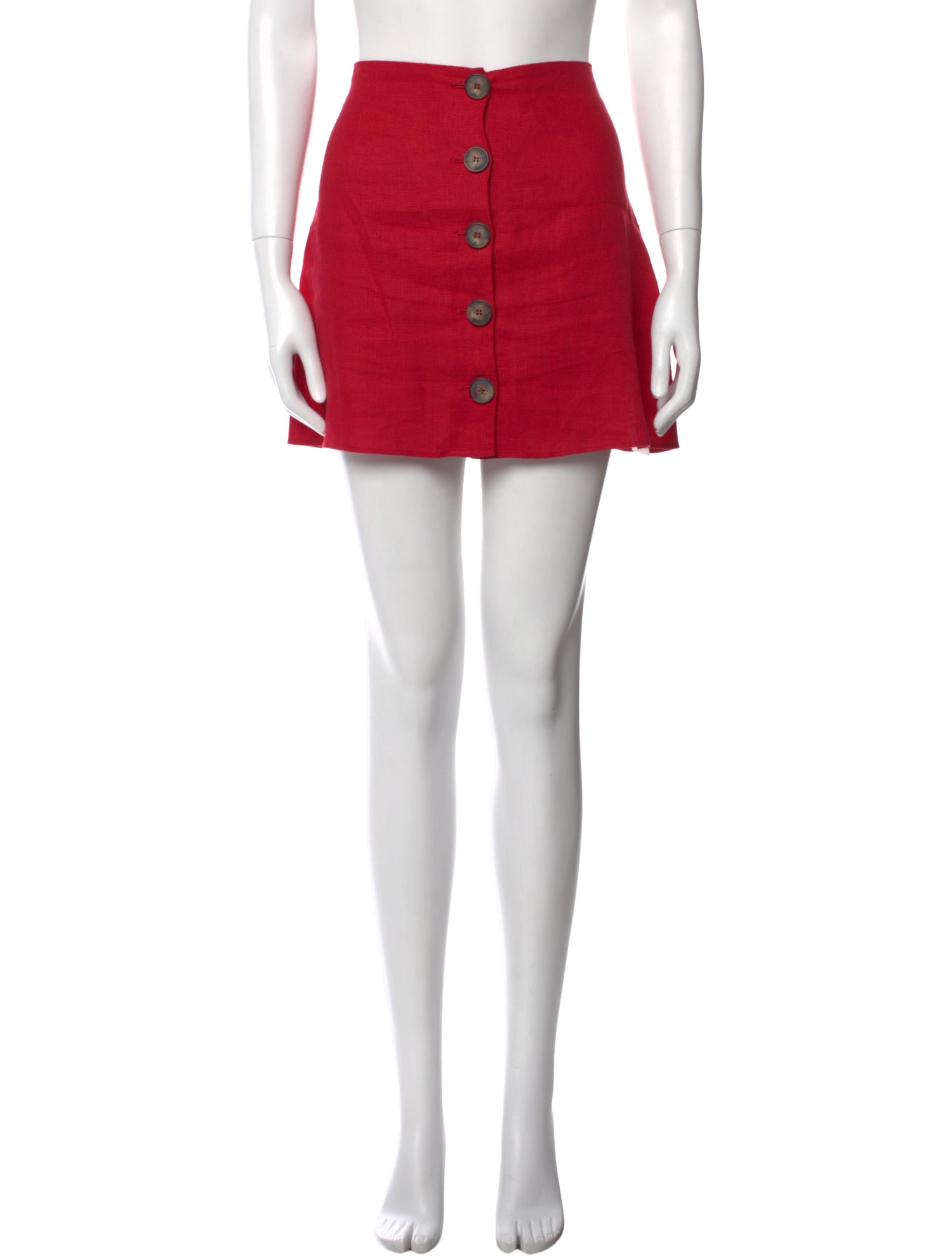 Reformation Linen Mini Skirt