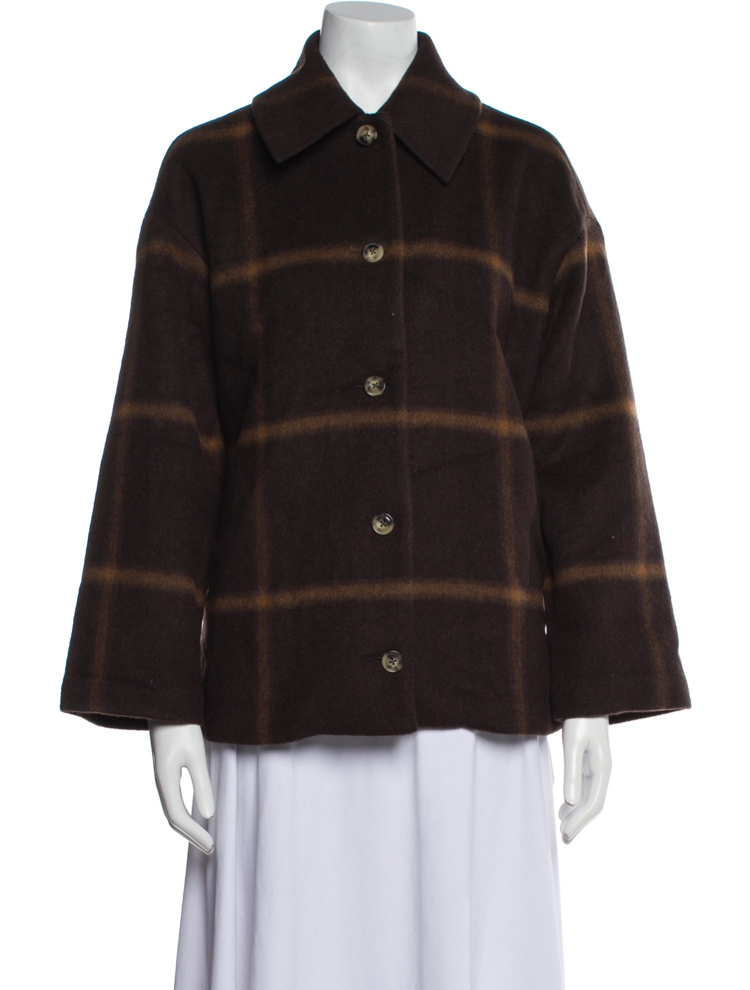 Reformation Wool Plaid Print Jacket w/ Tags