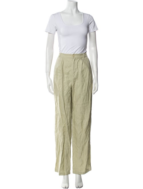 Reformation Linen Keyhole Accent Pant Set
