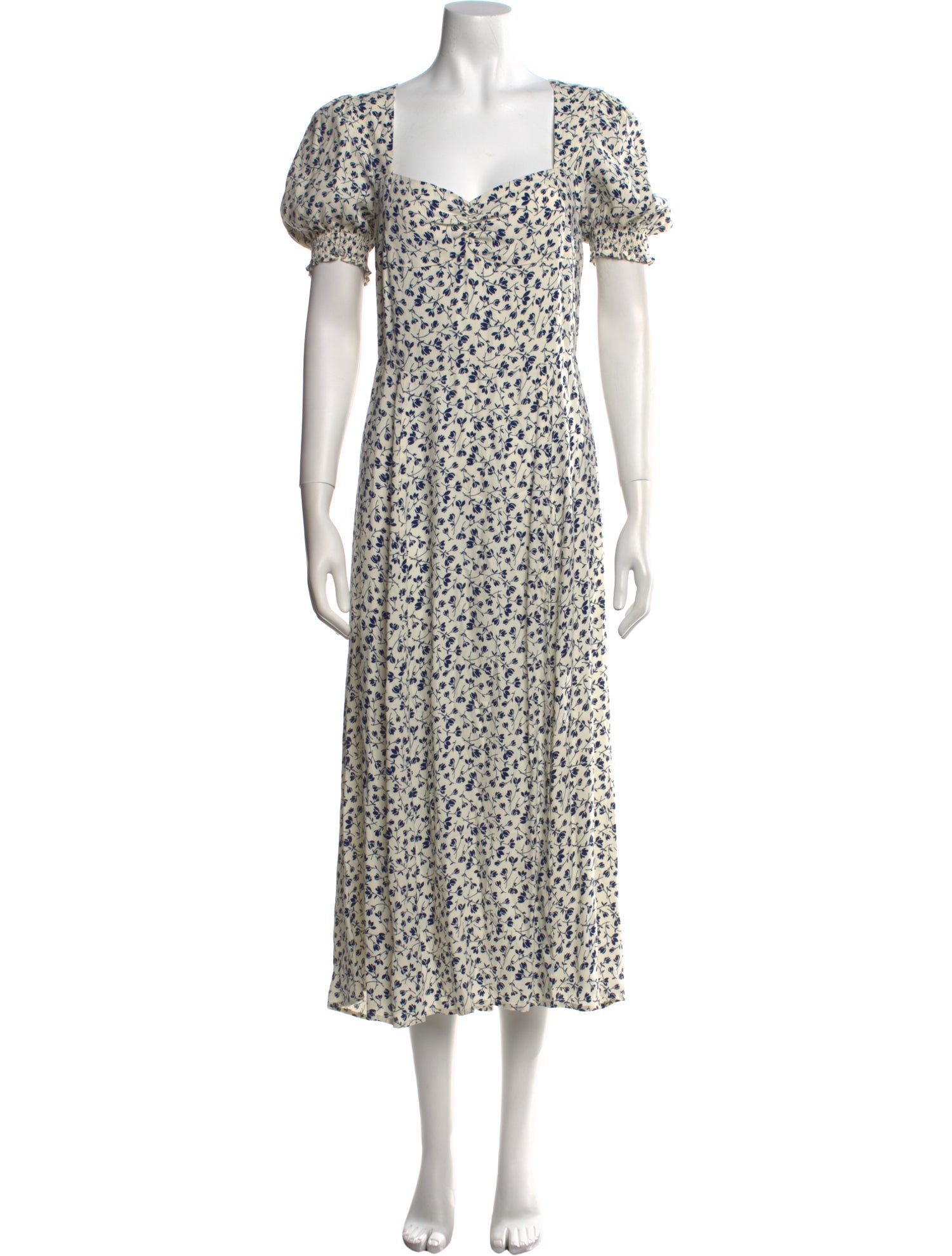 Reformation Floral Print Long Dress