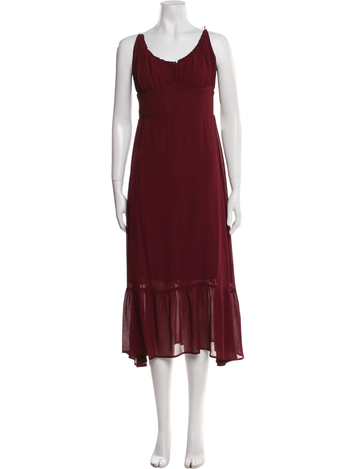 Reformation Scoop Neck Long Dress