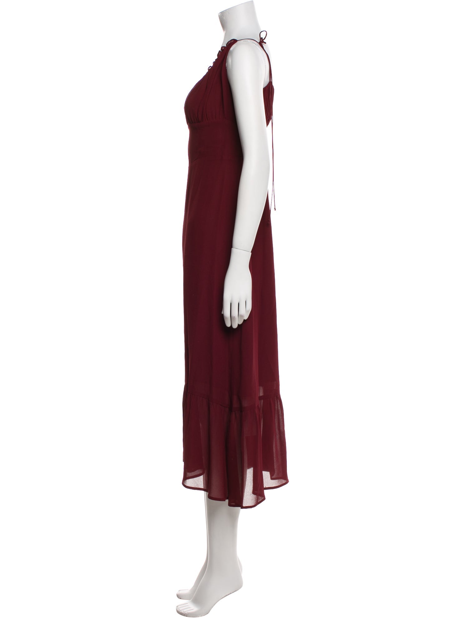 Reformation Scoop Neck Long Dress