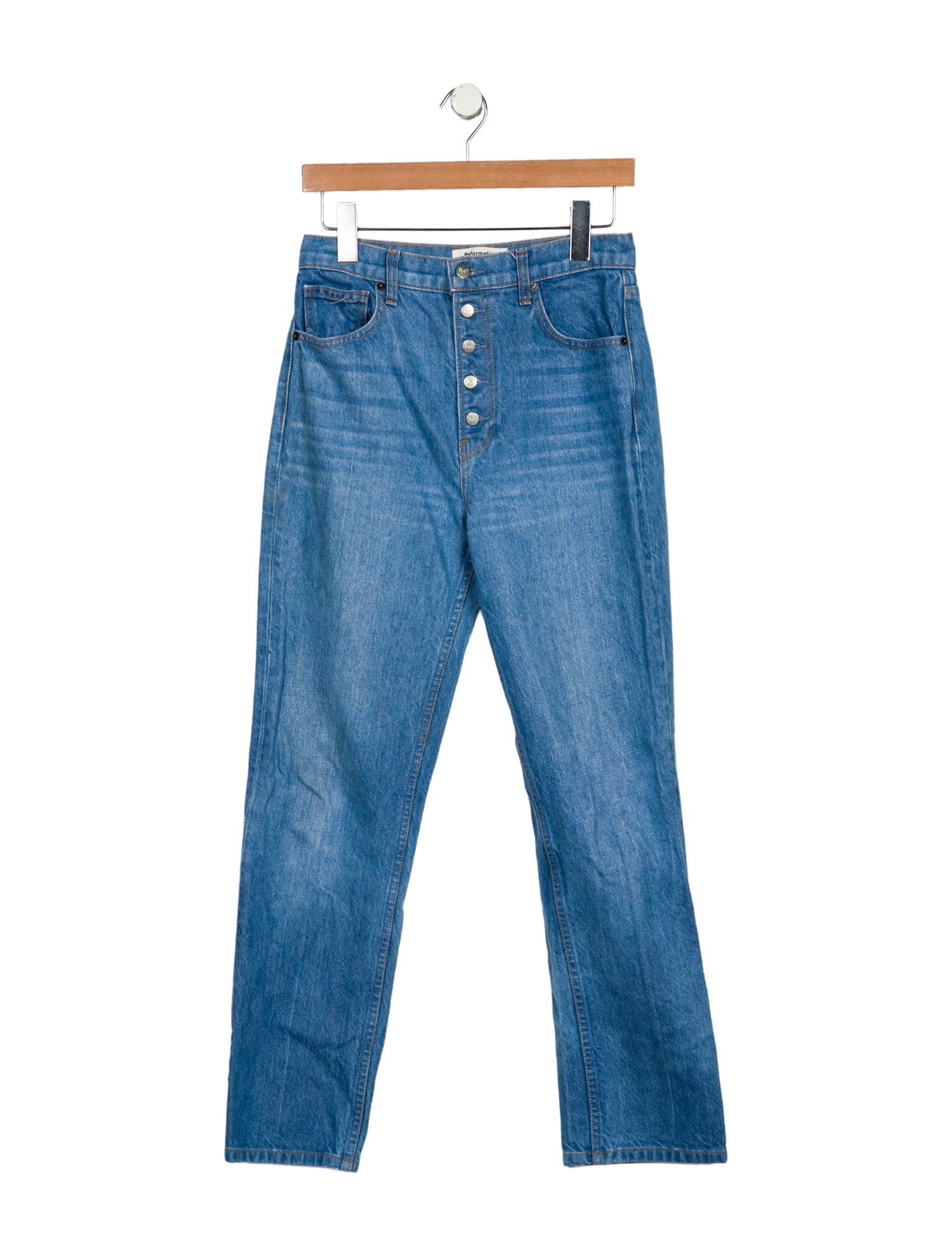 Reformation High-Rise Straight Leg Jeans