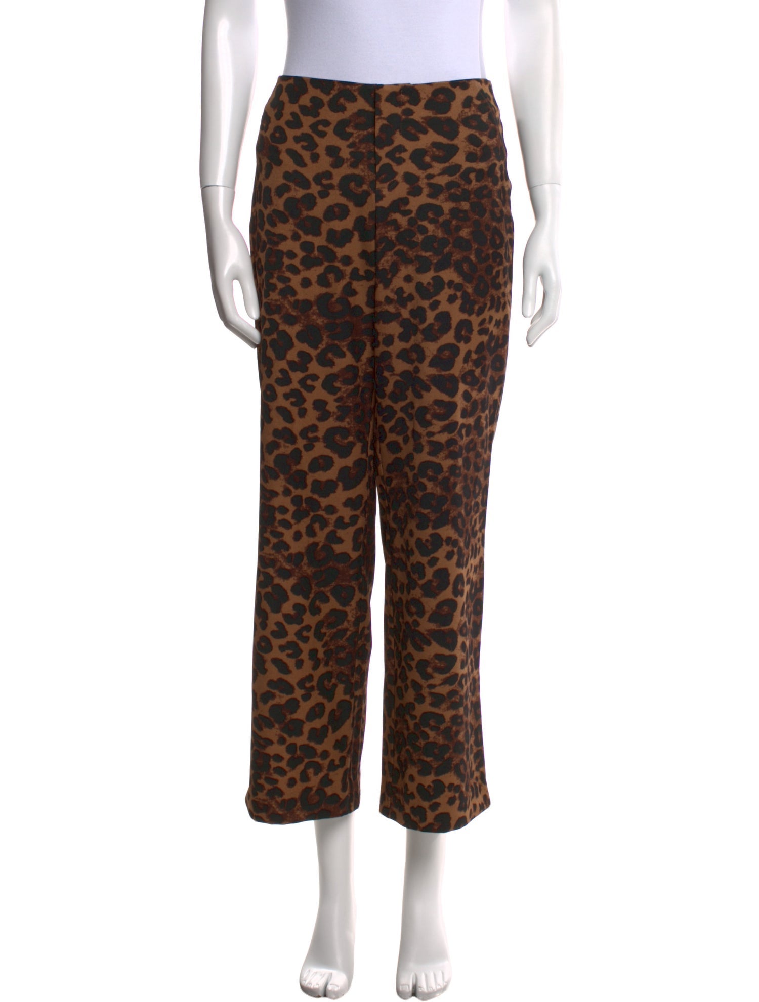 Reformation Animal Print Wide Leg Pants