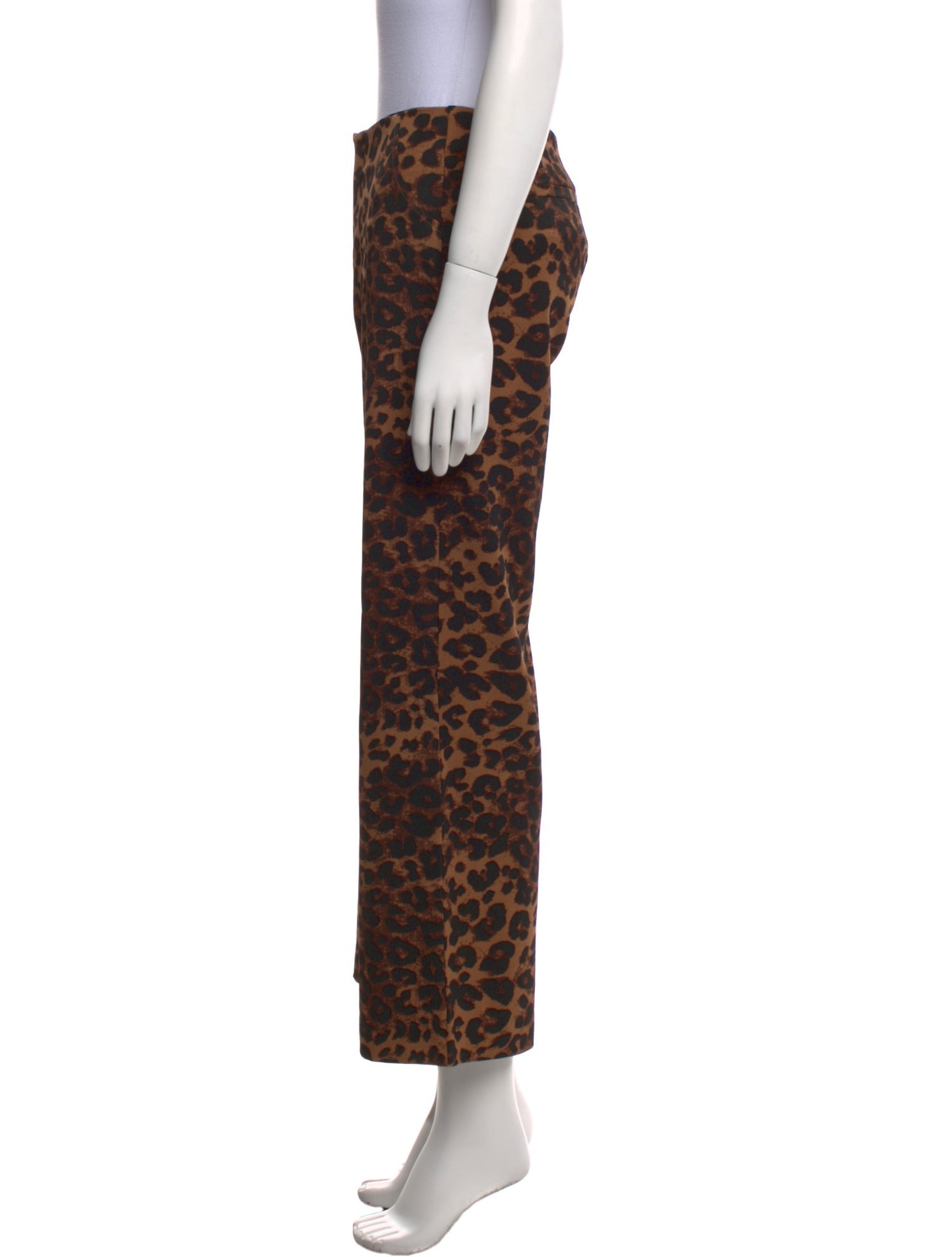 Reformation Animal Print Wide Leg Pants