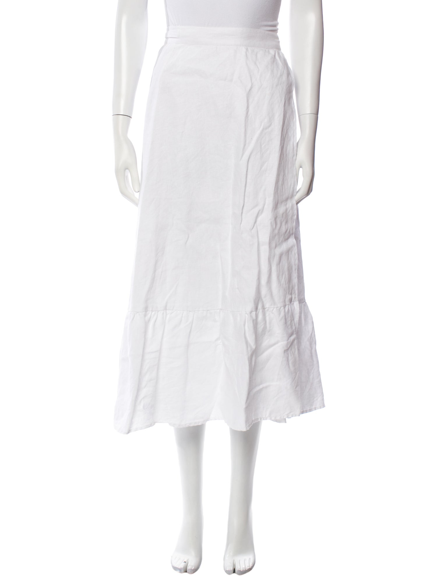 Reformation Linen Midi Length Skirt