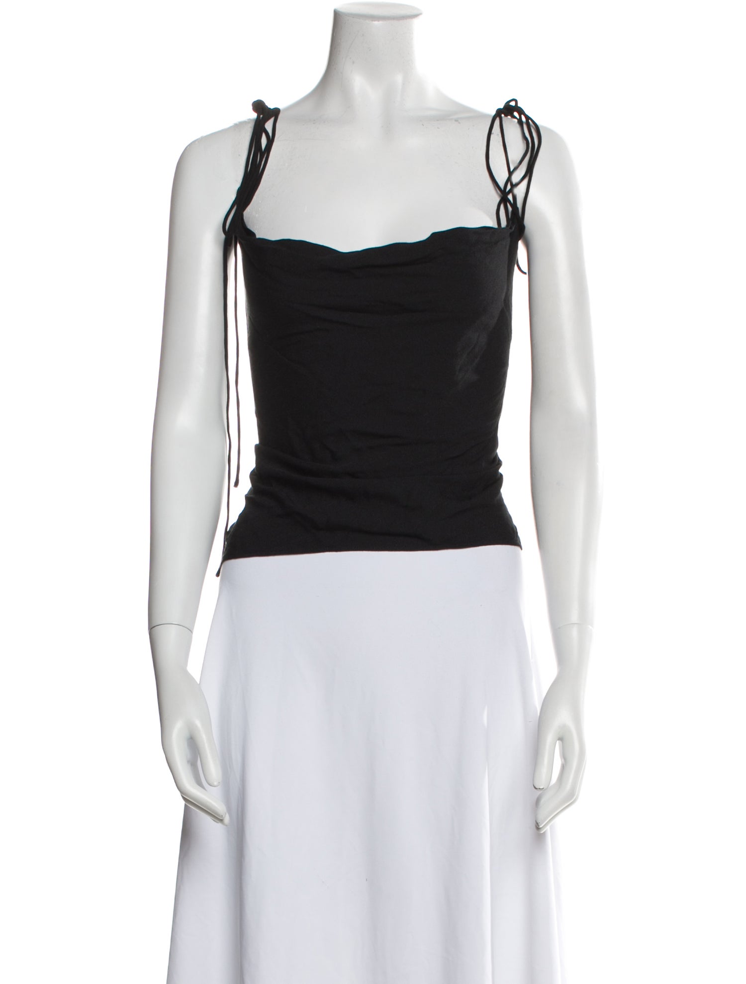 Reformation Square Neckline Sleeveless Crop Top