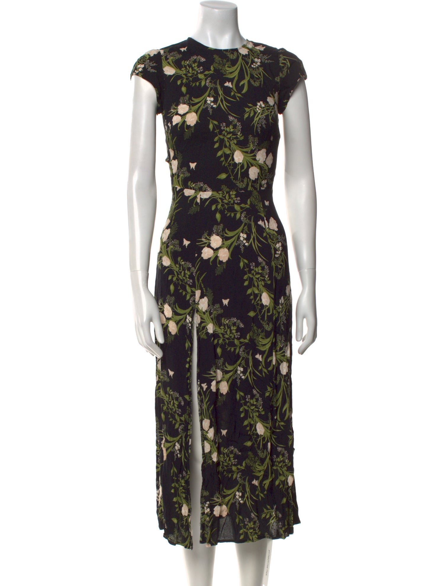 Reformation Floral Print Long Dress