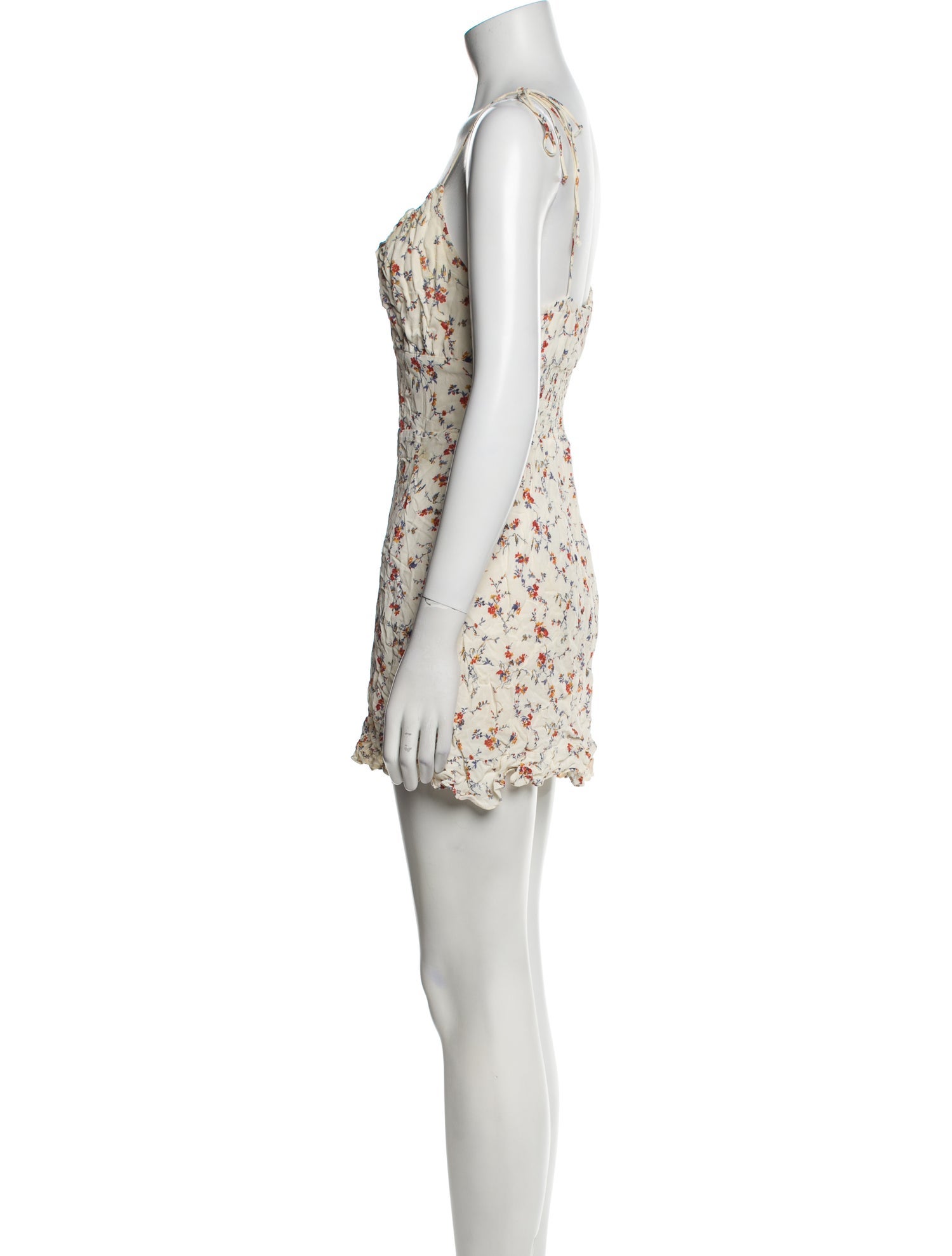 Reformation Floral Print Mini Dress