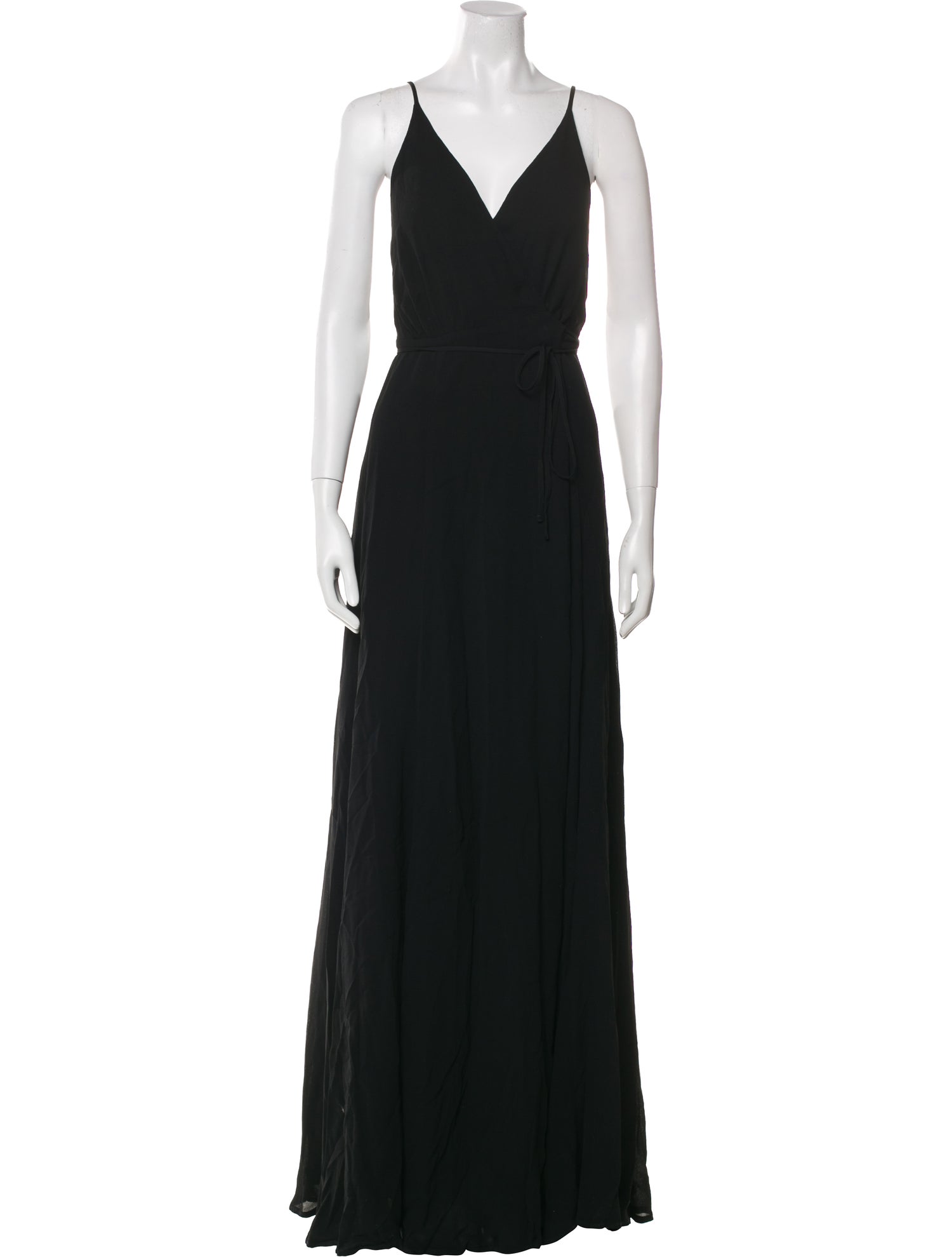 Reformation V-Neck Long Dress