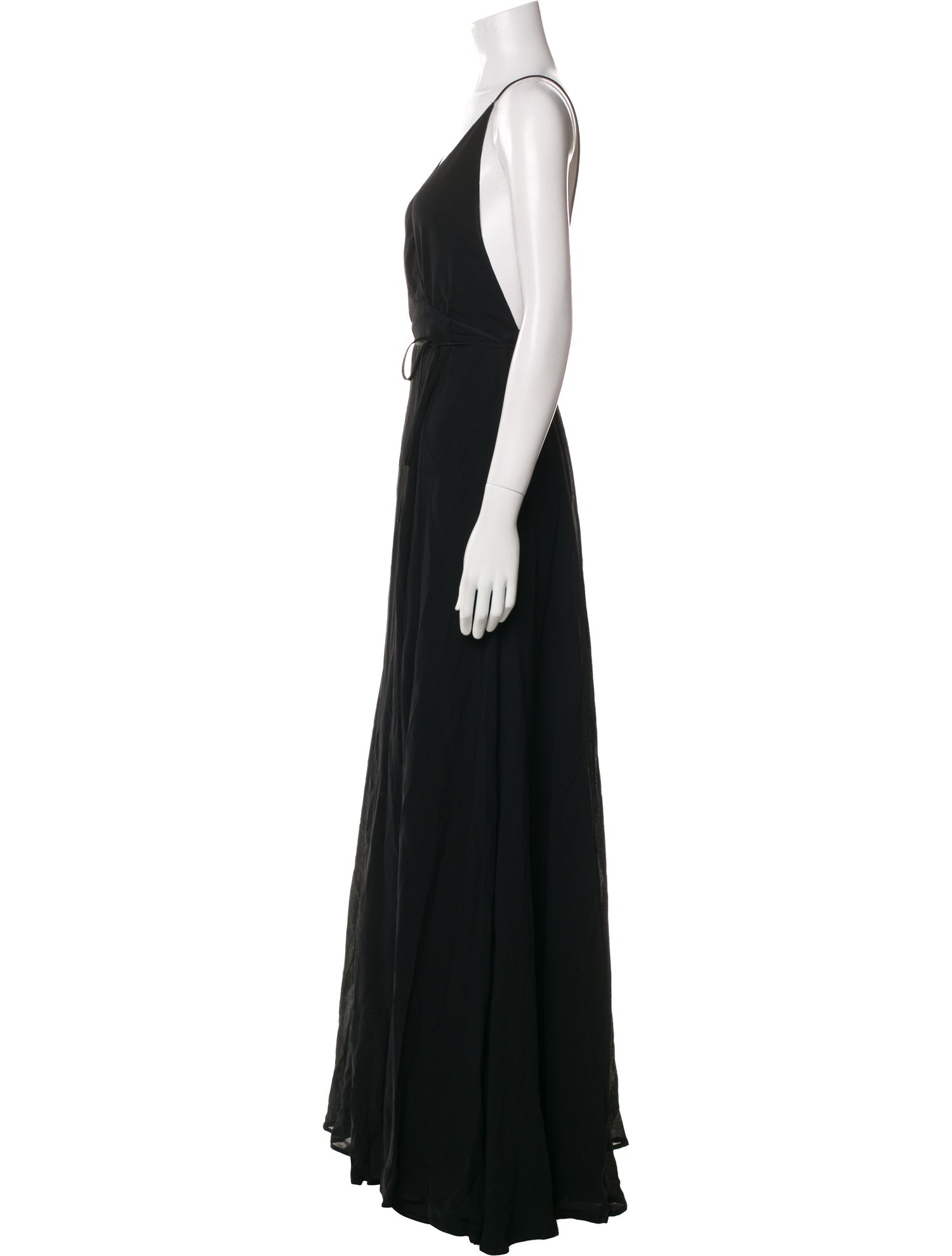 Reformation V-Neck Long Dress