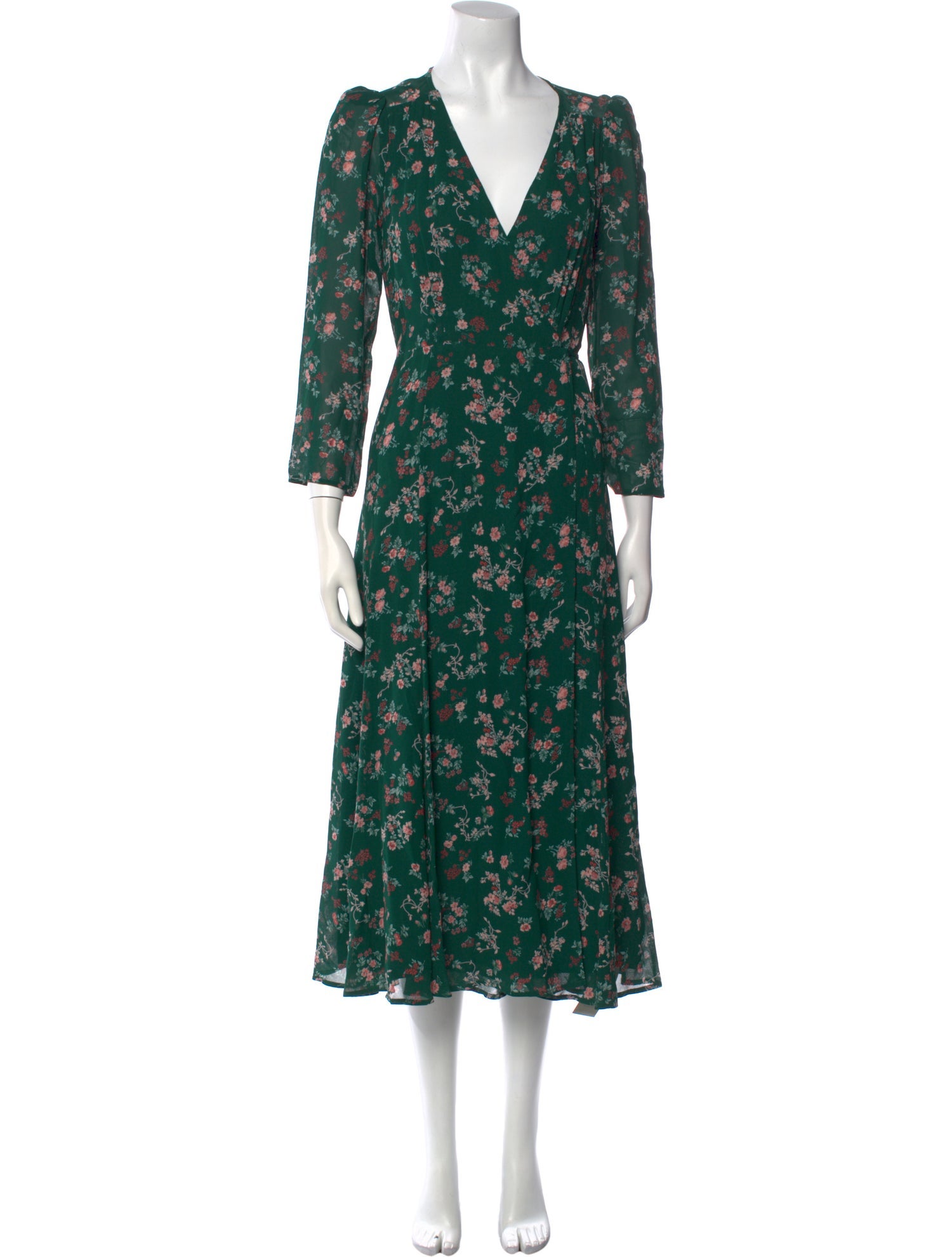 Reformation Floral Print Long Dress w/ Tags