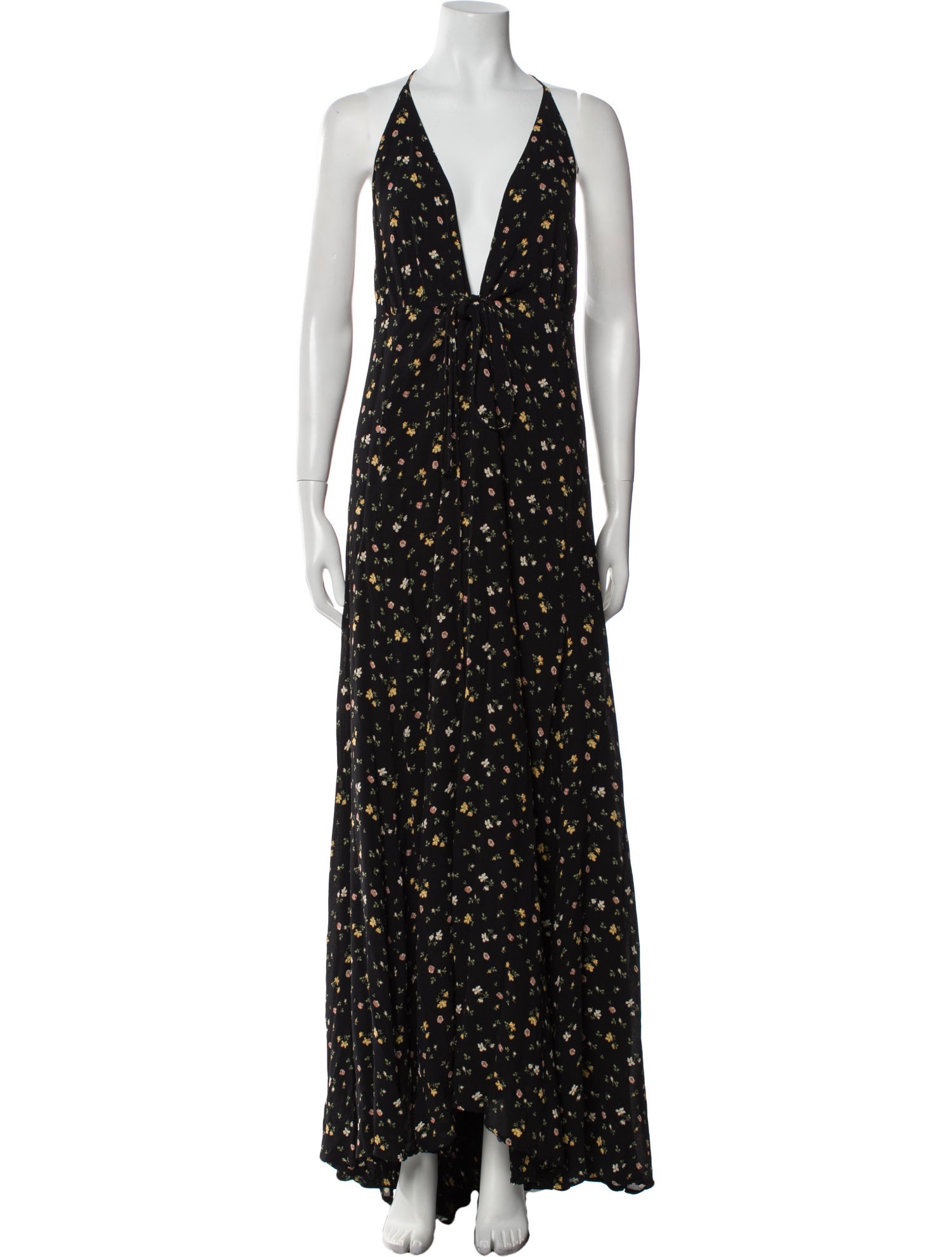 Reformation Floral Print Long Dress