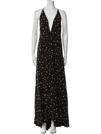 Reformation Floral Print Long Dress
