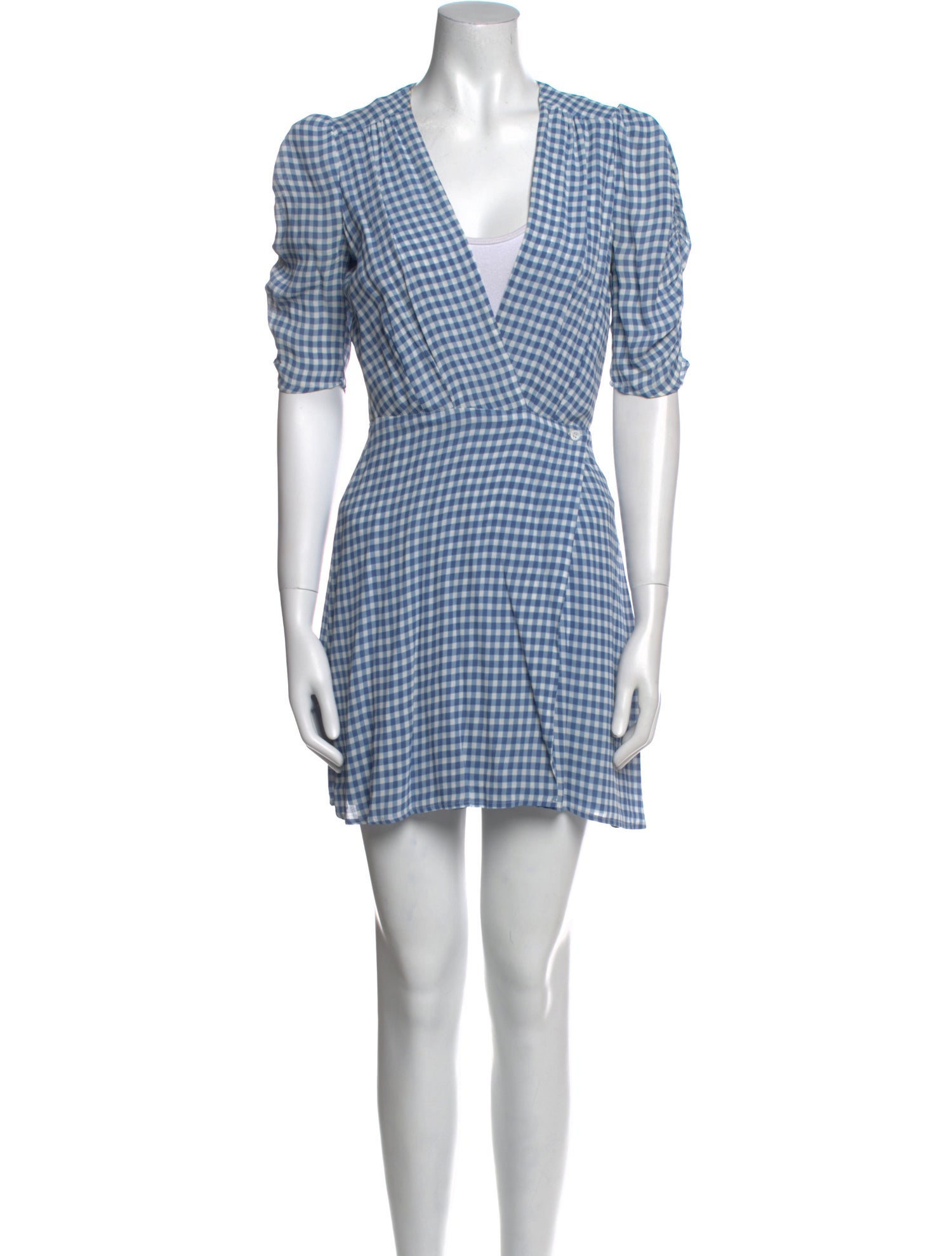 Reformation Plaid Print Mini Dress