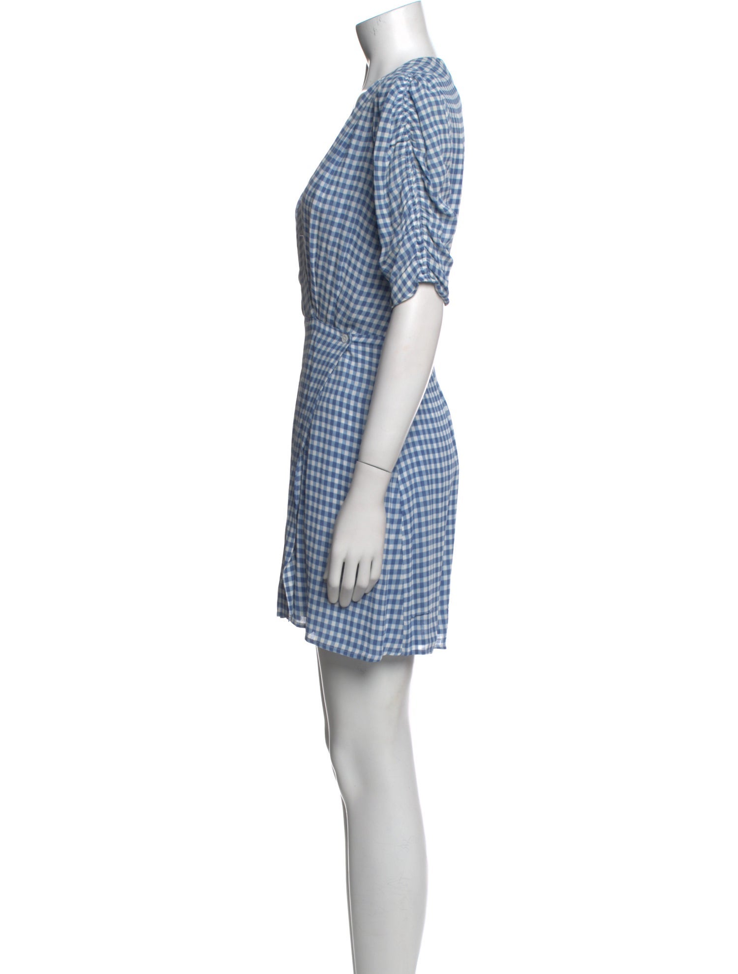 Reformation Plaid Print Mini Dress