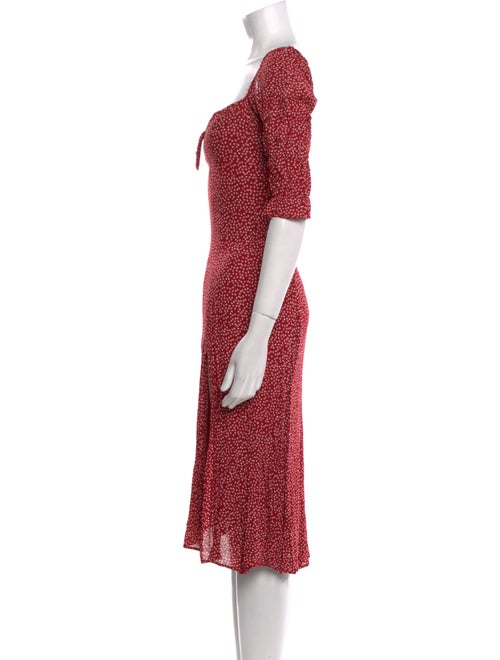 Reformation Printed Midi Length Dress